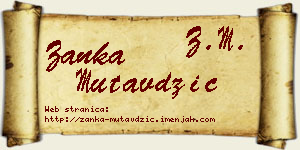 Žanka Mutavdžić vizit kartica